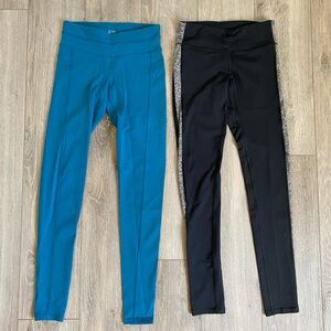 Champion Teal and Black Women’s Duo-Dry Active Leggings Size XS